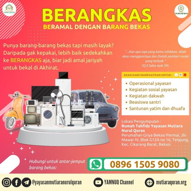 BERANGKAS (Beramal Dengan Barang Bekas)